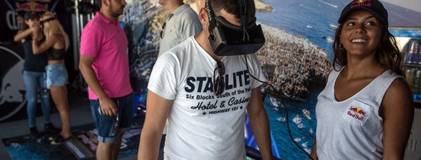 Evento Realidad Virtual vídeo animación 360 Redbull cliff diving