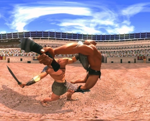 realidad virtual gladiadores romanos 360 oculus