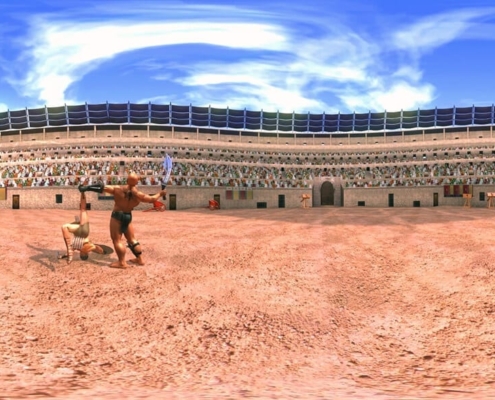 realidad virtual gladiadores romanos 360 samsung