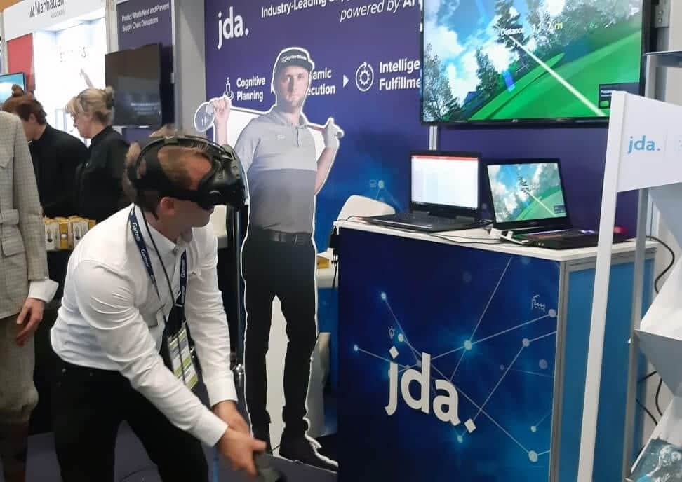 realidad virtual evento golf